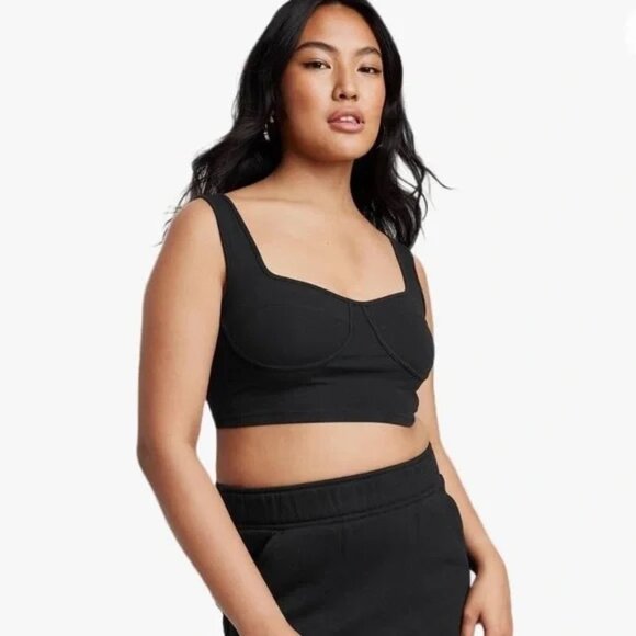 NWT! Wild Fable - Bustier Tank Top - Black, Small - Picture 1 of 5